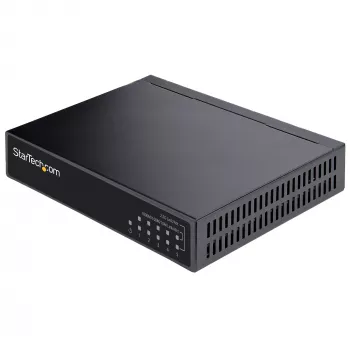 StarTech.com Nevaldomas 2,5G komutatorius - 5 prievadų gigabitinis komutatorius - 2,5GBASE-T nevaldomas eterneto komutatorius - eterneto skirstytuvas - DIN bėgelio arba sieninis montavimas - kelių gigabitų - Auto-MDIX - 9K Jumbo