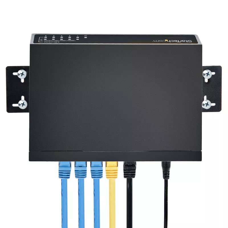 StarTech.com Nevaldomas 2,5G komutatorius - 5 prievadų gigabitinis komutatorius - 2,5GBASE-T nevaldomas eterneto komutatorius - eterneto skirstytuvas - DIN bėgelio arba sieninis montavimas - kelių gigabitų - Auto-MDIX - 9K Jumbo