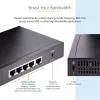 StarTech.com Nevaldomas 2,5G komutatorius - 5 prievadų gigabitinis komutatorius - 2,5GBASE-T nevaldomas eterneto komutatorius - eterneto skirstytuvas - DIN bėgelio arba sieninis montavimas - kelių gigabitų - Auto-MDIX - 9K Jumbo