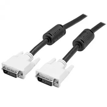 StarTech.com 10m DVI-D Dual Link laidas – M/M, 10 m, DVI-D, DVI-D, Vyr., Vyriška, Juoda, Balta