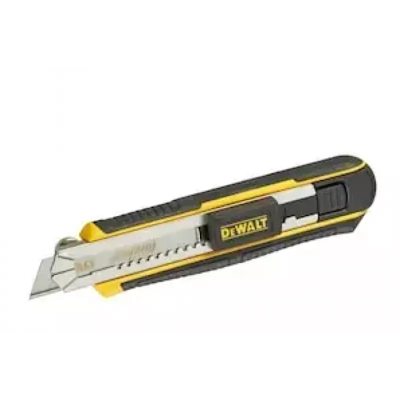 Universalus sulankstomas peilis DeWALT DWHT0-10249 — nerūdijančio plieno ašmenys 1,8 cm, juoda/geltona