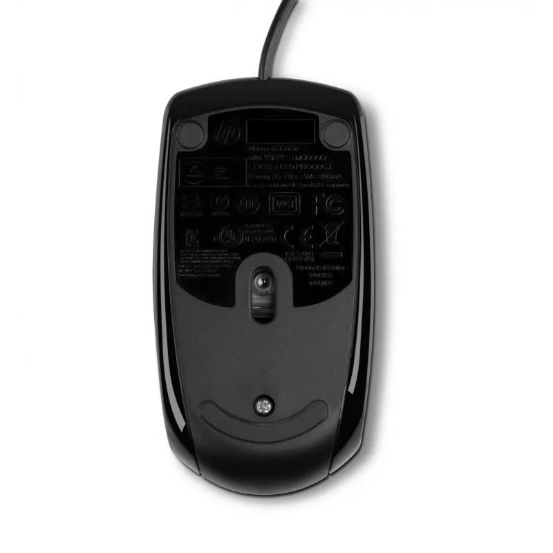 HP X500 laidinė pelė, optinė, USB Type-A, juoda