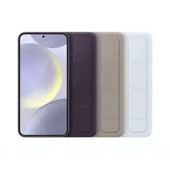 Dėklas Samsung Galaxy S24+ šviesiai mėlynas vienspalvis stalinis stovas
