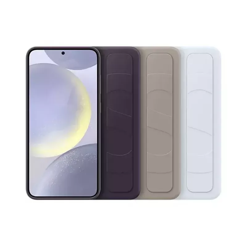 Dėklas Samsung Galaxy S24+ šviesiai mėlynas vienspalvis stalinis stovas