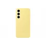 Dėklas „Samsung Galaxy S24 FE“ silikoninis, vienspalvis geltonas