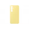 Dėklas „Samsung Galaxy S24 FE“ silikoninis, vienspalvis geltonas