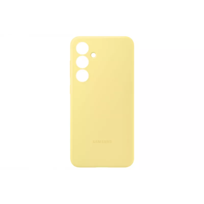 Dėklas „Samsung Galaxy S24 FE“ silikoninis, vienspalvis geltonas