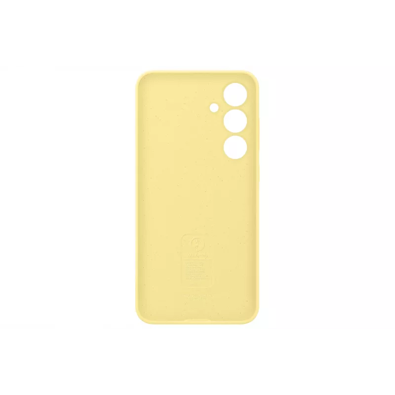 Dėklas „Samsung Galaxy S24 FE“ silikoninis, vienspalvis geltonas