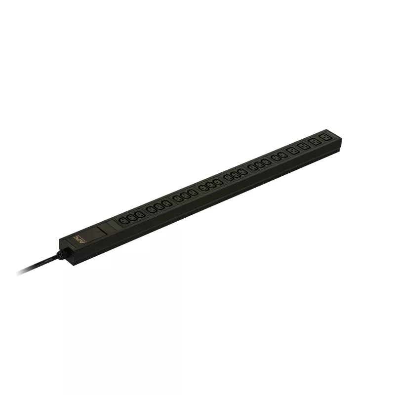 APC Easy Rack PDU, Basic, 0U, 1 fazė, 3,7kW, 230V, 16A, 20 x C13 ir 4 x C19 išvadai, IEC60309 2P+E įvestis