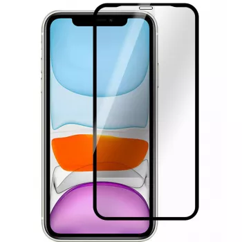 eSTUFF Apple iPhone XR visiškai dengiantis ekrano apsauginis stiklas