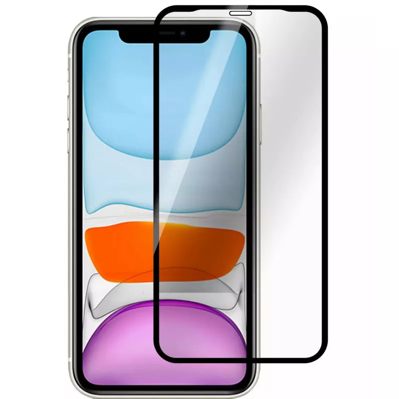eSTUFF Apple iPhone XR visiškai dengiantis ekrano apsauginis stiklas