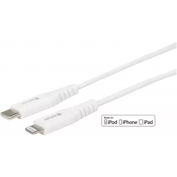 Laidas Lightning eSTUFF ES602021 0,5 m USB C Baltas