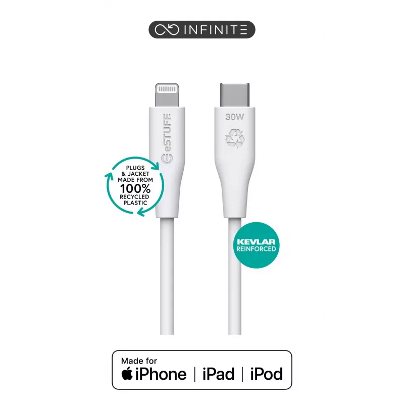 Lightning laidas eSTUFF ES602170 1 m USB-C 2,4 A 5 V GRS sertifikuotas