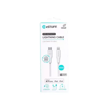 Lightning laidas eSTUFF ES602170 1 m USB-C 2,4 A 5 V GRS sertifikuotas