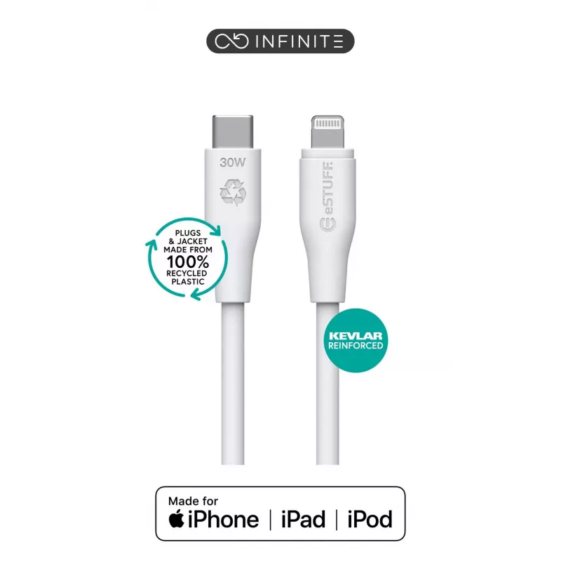Lightning laidas eSTUFF ES602370 3m USB C 2.4A 5V