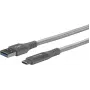 eSTUFF ES605151 USB laidas USB 3.2 Gen 1 (3.1 Gen 1) 1 m USB C USB A Pilka