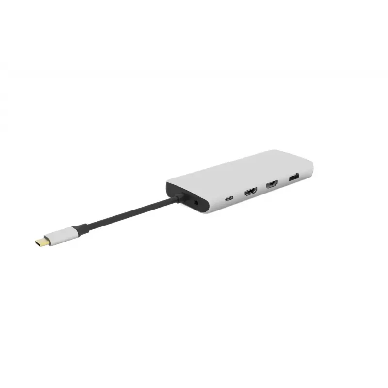 eSTUFF ES623009 sąsajos koncentratorius USB 3.2 Gen 1 (3.1 Gen 1) Type-C 5000 Mbit/s pilka
