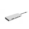 eSTUFF ES623009 sąsajos koncentratorius USB 3.2 Gen 1 (3.1 Gen 1) Type-C 5000 Mbit/s pilka
