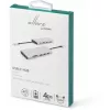 eSTUFF ES623009 sąsajos koncentratorius USB 3.2 Gen 1 (3.1 Gen 1) Type-C 5000 Mbit/s pilka