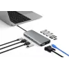 eSTUFF ES623009 sąsajos koncentratorius USB 3.2 Gen 1 (3.1 Gen 1) Type-C 5000 Mbit/s pilka