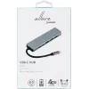 eSTUFF ES623012 nešiojamojo kompiuterio dokas / prievadų replikatorius USB 3.2 Gen 1 (3.1 Gen 1) Type-C pilka
