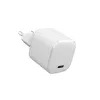 eSTUFF 100% perdirbtas plastikas – Namų įkroviklis USB-C PD 3A 20W, EU kištukas – Balta