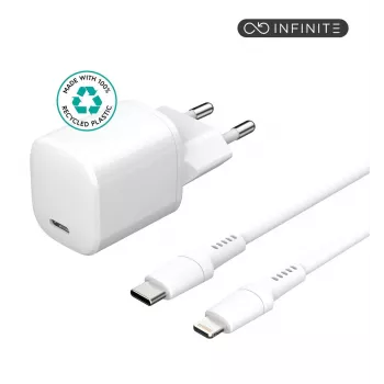 Mobiliojo įrenginio įkroviklis eSTUFF ES637500 12V USB Type-C 1,5 m Baltas