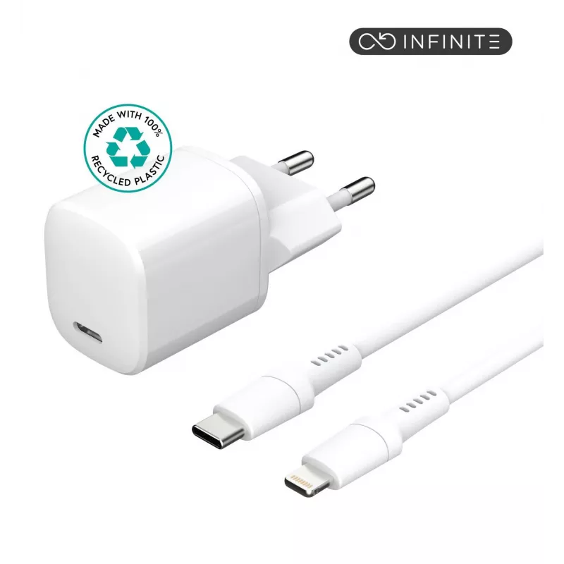 Mobiliojo įrenginio įkroviklis eSTUFF ES637500 12V USB Type-C 1,5 m Baltas