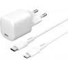 Mobiliojo įrenginio įkroviklis eSTUFF ES637500 12V USB Type-C 1,5 m Baltas