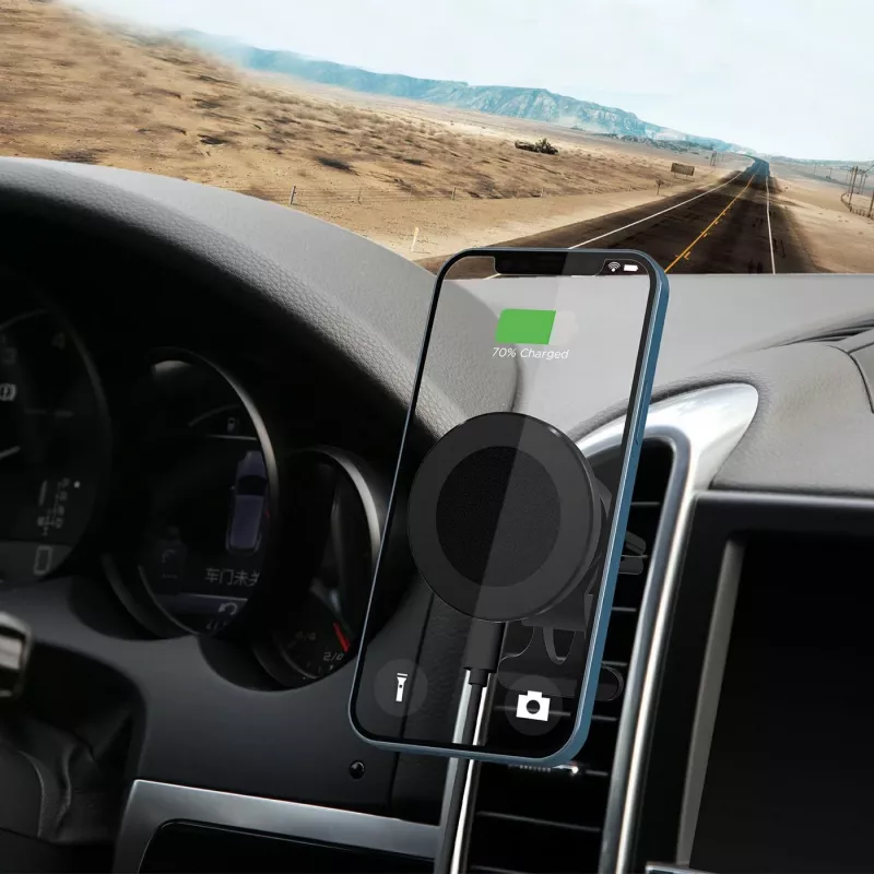 eSTUFF ES638130 automobilinis įkroviklis mobiliesiems įrenginiams – išmaniesiems telefonams – Aliuminis – Maitinimas iš cigarečių žiebtuvėlio lizdo – Belaidis įkrovimas – Greitasis įkrovimas – Auto