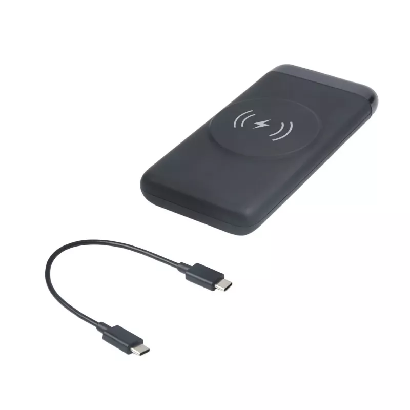 eSTUFF ES641042 išorinė baterija Ličio polimerų (LiPo) 10000 mAh Belaidis įkrovimas Juoda