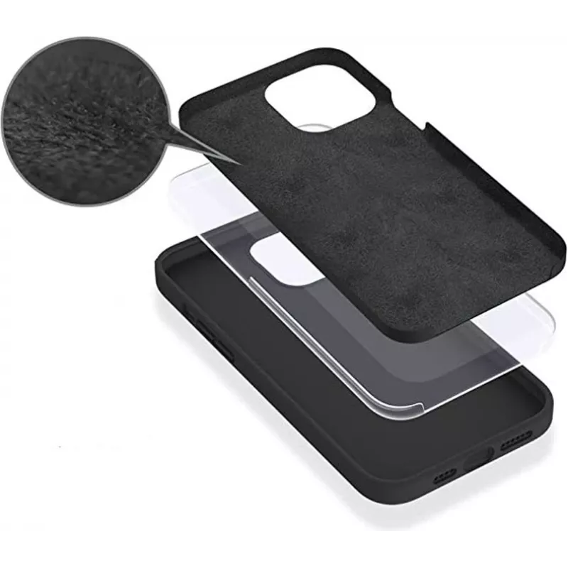 eSTUFF ES67120039 mobiliojo telefono dėklas 15,5 cm (6,1 colio) Užvalkalas Juodas