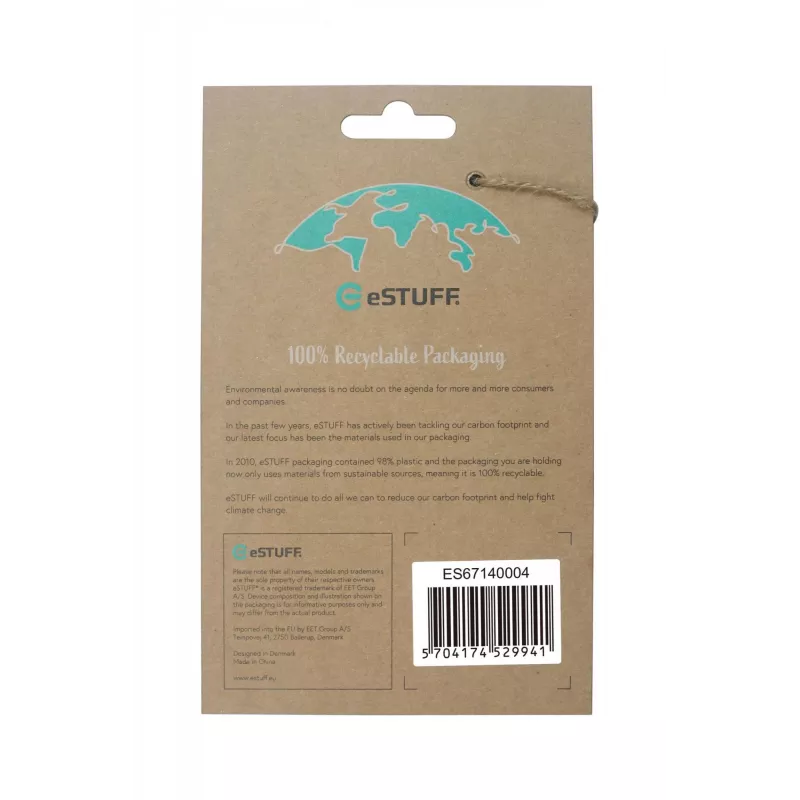 eSTUFF ES67140004 mobiliojo telefono dėklas 17 cm (6,7 col.) Užvalkalas Skaidrus