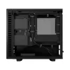 PC korpusas Fractal Design Define 7 Nano Juoda — Mini-ITX/Mini-DTX, ATX PSU, grūdintas stiklas, 205×399×361 mm