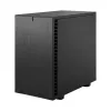 PC korpusas Fractal Design Define 7 Nano Juoda — Mini-ITX/Mini-DTX, ATX PSU, grūdintas stiklas, 205×399×361 mm