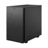 PC korpusas Fractal Design Define 7 Nano Juoda — Mini-ITX/Mini-DTX, ATX PSU, grūdintas stiklas, 205×399×361 mm