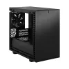 PC korpusas Fractal Design Define 7 Nano Juoda — Mini-ITX/Mini-DTX, ATX PSU, grūdintas stiklas, 205×399×361 mm