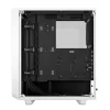 PC korpusas (tower) Fractal Design Meshify 2 Compact — baltas, palaiko ATX maitinimo blokus, 2×140 mm priekyje, 1×120 mm gale, 2,5 col./3,5 col. diskai, 210×424×475 mm