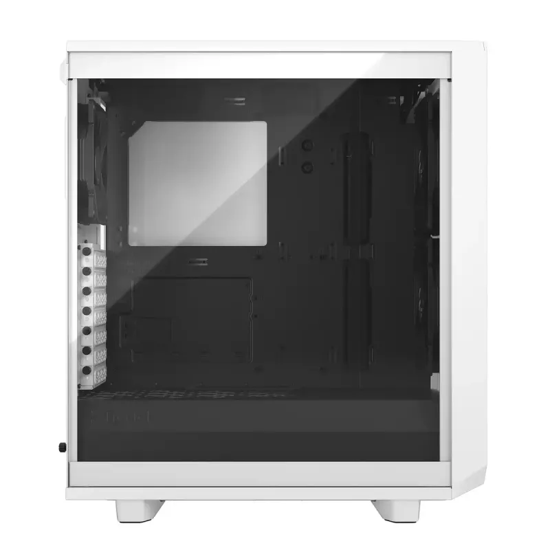PC korpusas (tower) Fractal Design Meshify 2 Compact — baltas, palaiko ATX maitinimo blokus, 2×140 mm priekyje, 1×120 mm gale, 2,5 col./3,5 col. diskai, 210×424×475 mm