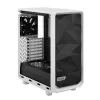 PC korpusas (tower) Fractal Design Meshify 2 Compact — baltas, palaiko ATX maitinimo blokus, 2×140 mm priekyje, 1×120 mm gale, 2,5 col./3,5 col. diskai, 210×424×475 mm
