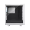 PC korpusas Fractal Design Meshify 2 Compact RGB baltas — ATX/microATX/Mini-ITX, palaiko 3x120 mm priekyje + 1x120 mm gale, 2,5 colio/3,5 colio diskai