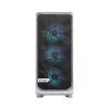 PC korpusas Fractal Design Meshify 2 Compact RGB baltas — ATX/microATX/Mini-ITX, palaiko 3x120 mm priekyje + 1x120 mm gale, 2,5 colio/3,5 colio diskai