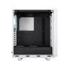 PC korpusas Fractal Design Meshify 2 Compact RGB baltas — ATX/microATX/Mini-ITX, palaiko 3x120 mm priekyje + 1x120 mm gale, 2,5 colio/3,5 colio diskai