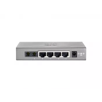 LevelOne 5 prievadų Fast Ethernet komutatorius, 1 x SC daugiamodė šviesolaidžio jungtis