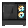 GIGABYTE C201 PANORAMIC kompiuterio korpusas – Mid Tower, m-ATX, 360 mm radiatorių palaikymas, 3 iš anksto sumontuoti ventiliatoriai, USB 3.0, RGB Fusion palaikymas