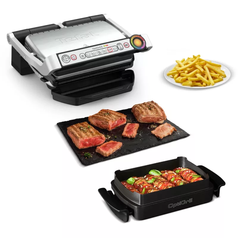 Tefal OptiGrill + GC714D kontaktinė kepsninė