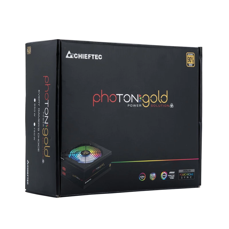 Chieftec Photon GOLD maitinimo blokas 750 W 20+4 kontaktų ATX PS/2 Juodas