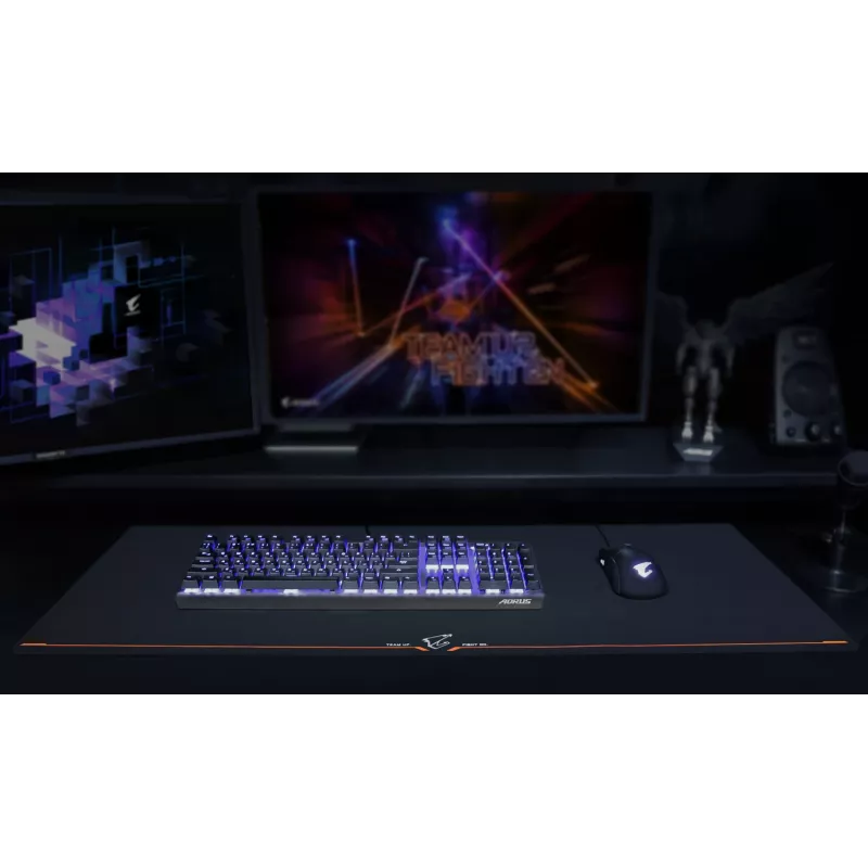 GIGABYTE AMP900 žaidimų pelės kilimėlis juodas, oranžinis