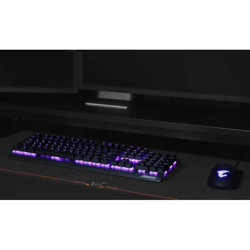 GIGABYTE AMP900 žaidimų pelės kilimėlis juodas, oranžinis