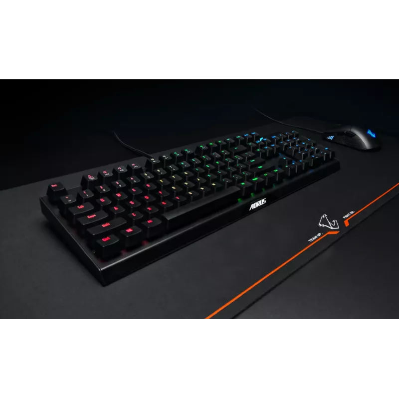 GIGABYTE AMP900 žaidimų pelės kilimėlis juodas, oranžinis